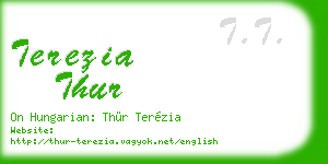 terezia thur business card